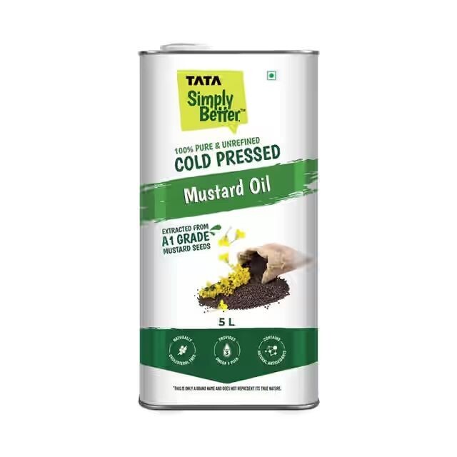 Zepto - Tata Simply Better Mustard (Sarson) Cold Pressed Oil 5L(location specific)
