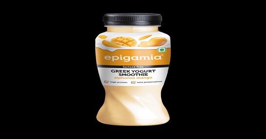 Epigamia Greek Yogurt Alphonso Mango Smoothie (Bottle) 3 x 180ml
