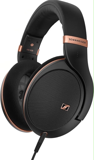 Sennheiser HD 505 Open‑Back Hi-Res Audiophile Headphones