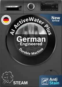 BOSCH 9 kg Fully Automatic Front Load with In-built Heater Grey (WGA1420TIN)