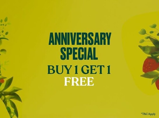 Thebodyshop - Anniversary Special: Enjoy Buy 1 Get 1 FREE 