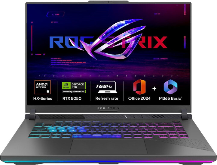 ASUS ROG Strix G16 (2026) AMD Ryzen 9 16 Core 8940HX - (16 GB/1 TB SSD/8 GB Graphics/RTX 5050/165 Hz)Gaming Laptop