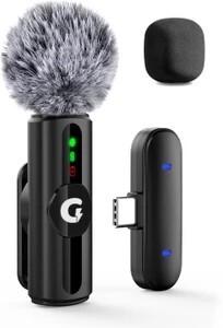 Grenaro Wireless Mic, Cancellation Mic, Recording For Type-C Microphone