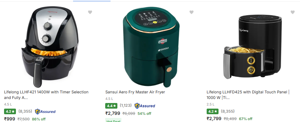Flipkart June Epic Sale discounts on Airfryers