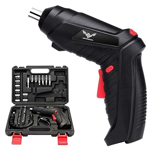 JENABOM Electric Screwdriver, 3.6V Cordless, 44pcs Screwdriver Bit Set