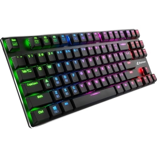 Sharkoon PureWriter TKL RGB Mechanical Wired Gaming Keyboard Black