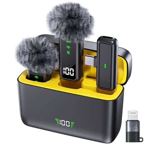LEKATO Wireless Microphone with AI Noise Cancellation