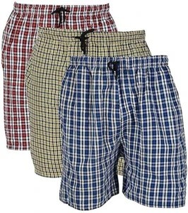 MASSIVE ENTERPRISES Pack of 3 Checkered Men Multicolor Regular Sh...more