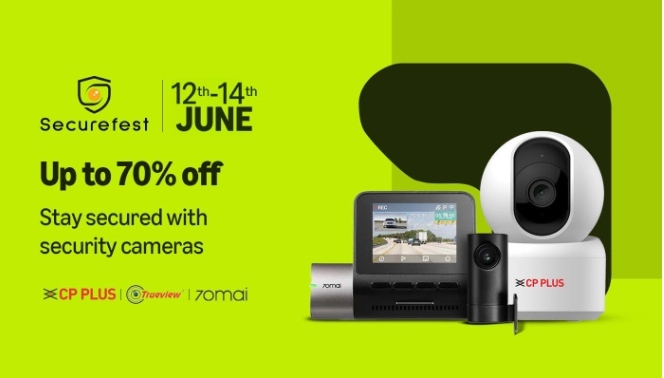 Amazon SecureFest Sale | Up to 70% Off on Security Cameras, Dashcams & Surveillance Devices