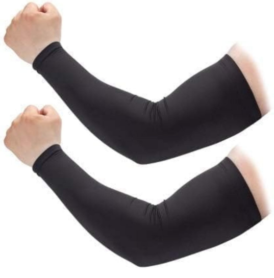 Bazaar : Full Hand Arm Sleeves Finger Free Arm Sleeves Dust And Pollution 