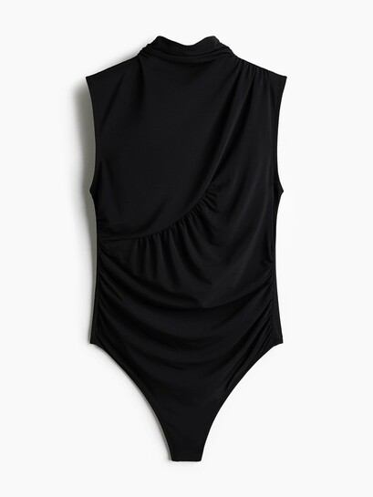 H&M Draped Thong Bodysuit 