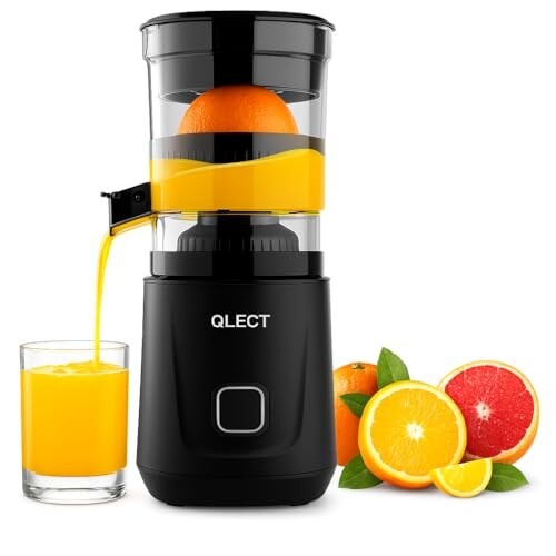 80% OFF - Qlect Electric Citrus Juicer (Black) | Easy to Use & Clean
