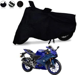 geetaecom Two Wheeler Cover for Universal For Bike (Black)