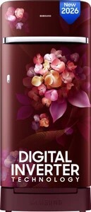 Samsung 189 L Direct Cool Single Door 4 Star Refrigerator with Base Drawer  with Digital Inverter, Single Touch Defrost, 2026 Model (Hydrangea Plum, RR21H2H24HT/HL)