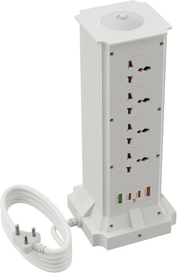 Zebronics Multi-Plug Power Extension, 2500W Max(Power Block 483)
