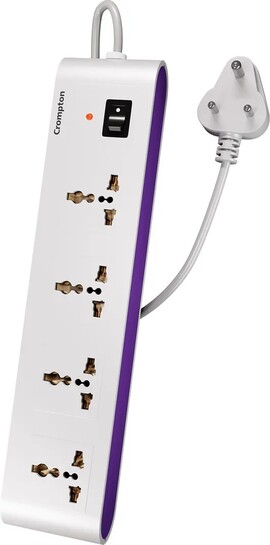 Crompton Powerbox Alpha S 4  Socket Extension Boards (White, Purp...more