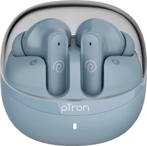 PTron Bassbuds Indie w/ AI-ENC Clear Calls, 45hrs Playtime, Custo...more
