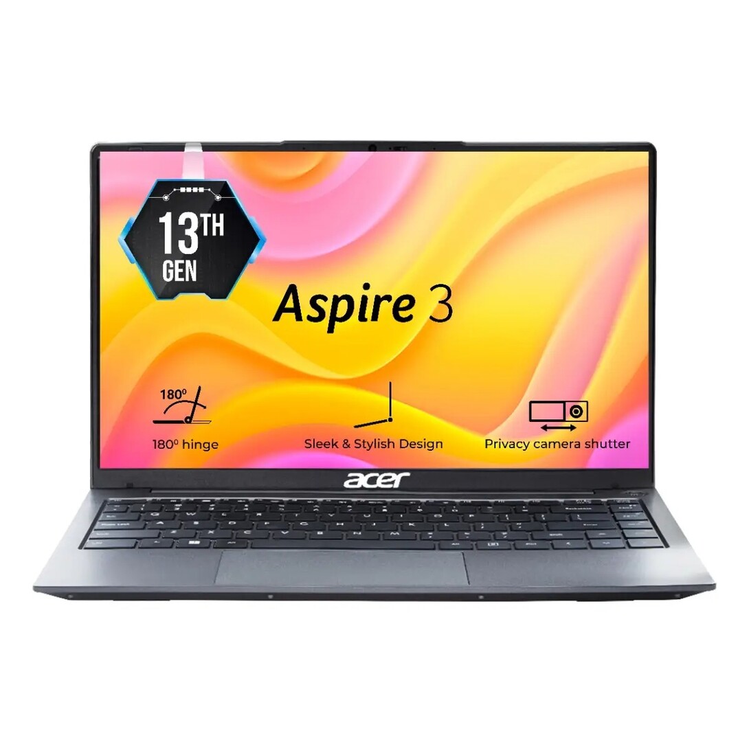 Acer, Aspire 3,Intel Core i3-1305U processor, Windows 11 Home, 14 inches ( 35.56 cm) display, 8 GB RAM, 256 GB SSD