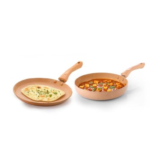 Crystal Marbo Plus Induction Bottom 2 Pc Nonstick cookware Set 