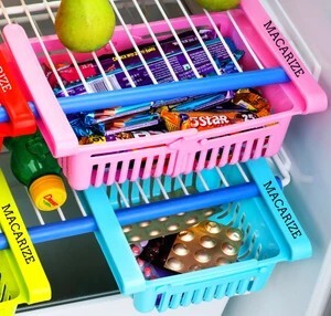 Fruits/Vegetables Kitchen Rack 02 pc ORIGINAL ADJUSTABLE Fridge S...more