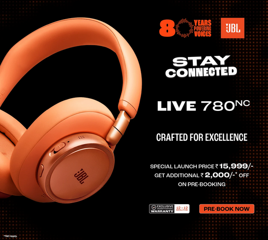 JBL Live 780 NC - Special Laund Price 15,999/- Get Additional 2,000/-* Off on Pre-Booking