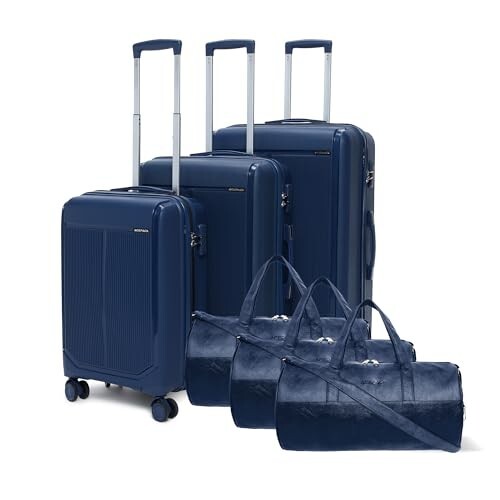 VLITE Megatron 6-Piece Family Set – 3 Duffle Bags + 3 Trolley Suitcases