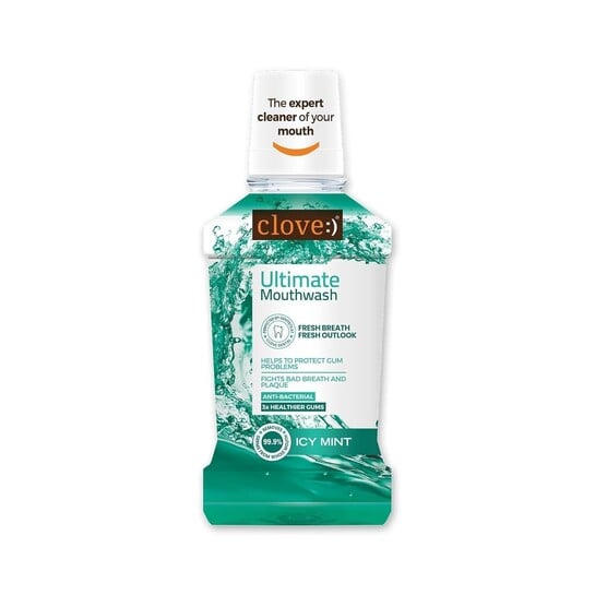 Clove Ultimate Cool Mint Antibacterial Mouthwash 250ml