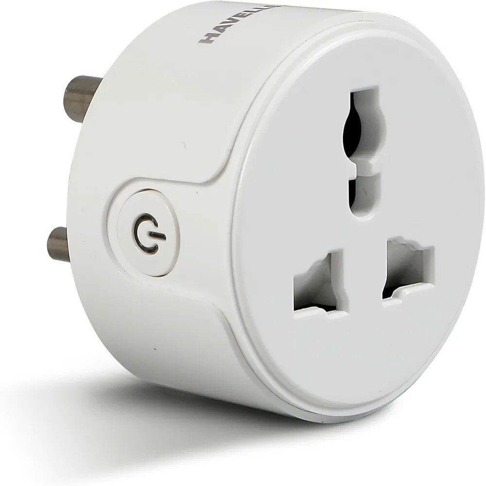 Havells 10 A Wi-Fi Smart Plug (White) with Voice Control