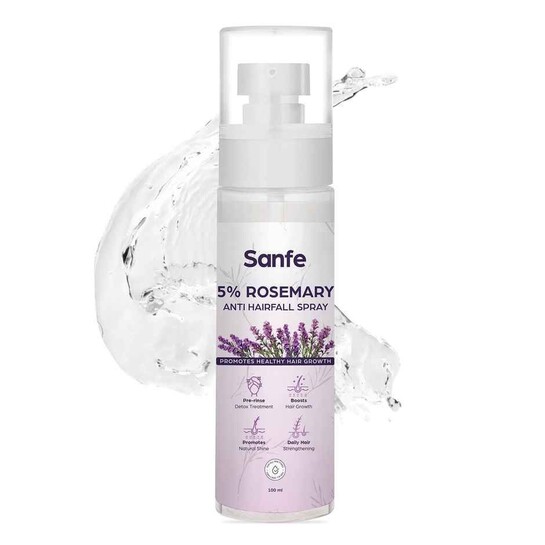 Zepto - Sanfe 5% Rosemary Anti Hairfall Spray For Hair Growth, Natural Shine, Reduce Hairfall 100ml