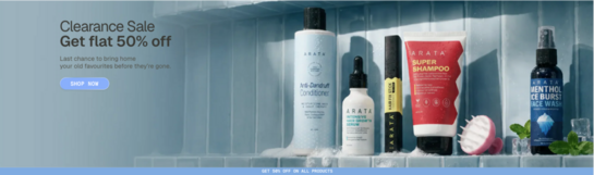 Arata - Clearance Sale Get flat 50% off
