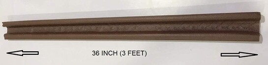 Stewit® Door Bottom Sealing Strip Guard, Under Door Draft Stopper for Home Acoustic & Weather Stripping, 36-Inch, Brown, (Pack of 3)