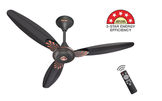 GESTOR Avenzo BLDC Super Speed 48 inch Ceiling Fan (5 Star | Smoked Brown | Pack of 1)