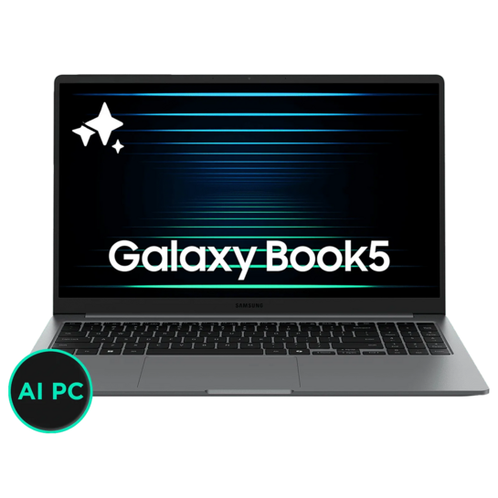 SAMSUNG Galaxy Book5 Intel Core Ultra 5 Thin & Light Laptop (16GB, 512GB SSD, Windows 11 Home, 15.6 inch Full HD IPS Display, MS Office Home 2024, Gray, 1.55 KG)