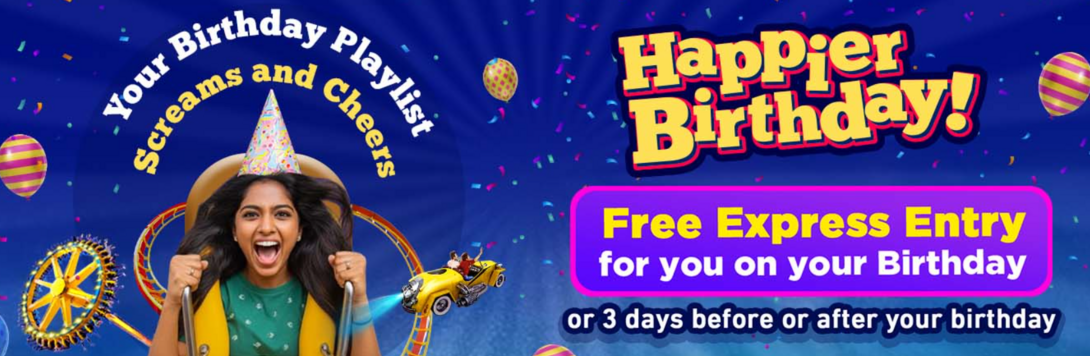 Imagicaa Birthday Offer: Free Express Entry to Theme/Water Park