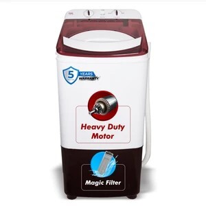 MarQ by Flipkart 8 kg Washer only Maroon, White (MQVWA800NNNLB)