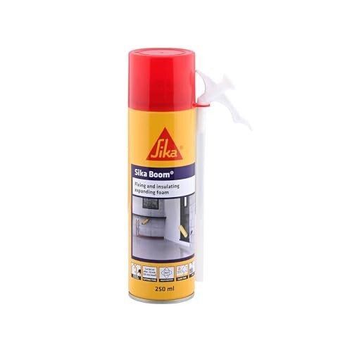 SIKA – PU expanding foam spray – SikaBoom AP – Fast curing – HFC-free – Easy to apply – 250 ml – Light Yellow