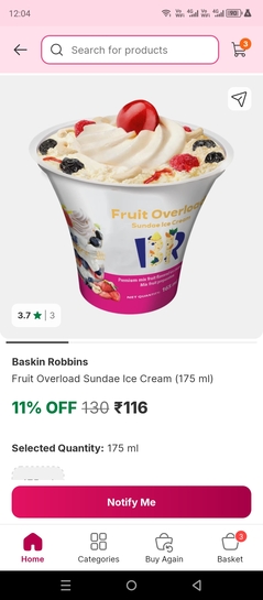 Flipkart | Ice cream for Rs.1 using 1 supercoin