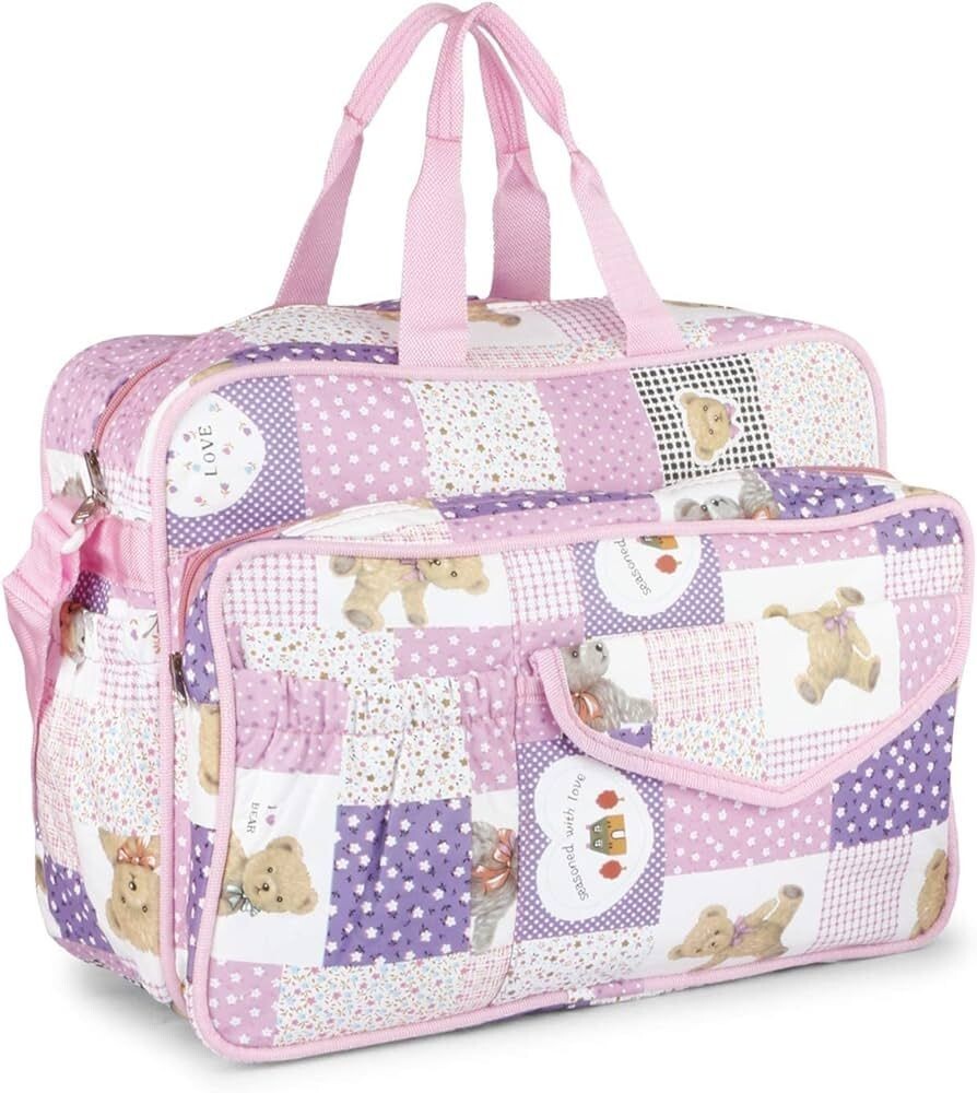 BAGZEE Baby Diaper Bag for Mothers | Spacious Mother Bag | Boys and Girls | Purple