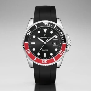 Carlington Meridian Series Premium Gents Wrist Watches Analog Watch - Red Black