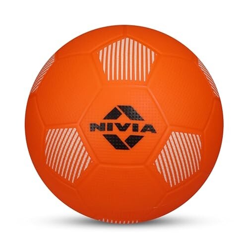 Nivia Home Play Football for Kids, Soft & Lightweight Toy Ball, Safe for Indoor Play, Size - 3 (Orange), Pack of 1