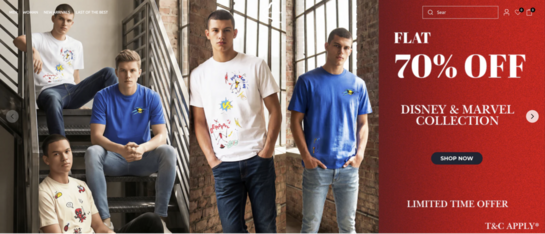 Flat 70% off on beinghumanclothing