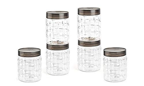 CELLO Checkers PET Canister Set of 6 (650 ml)