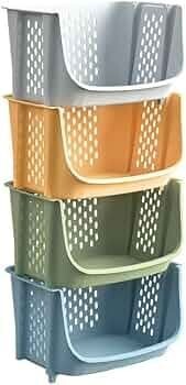 Arto Multifunctional Stackable Plastic Organizer Basket  (POF-4)