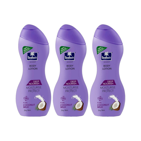 Parachute Advansed Deep Nourish Body Lotion,  250ml x 3 (750 ml)