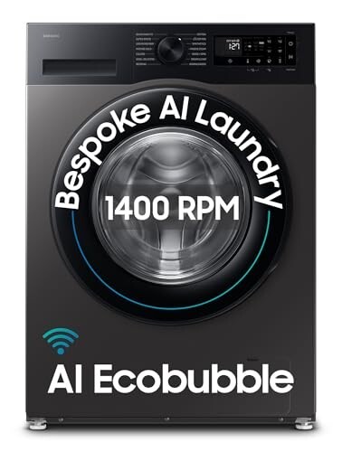Samsung 9 kg, 5 star, AI EcoBubble, Super Speed, Wi-Fi, Hygiene Steam