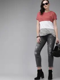 Upto 86% off on Roadster Women's T-shirt | Myntra