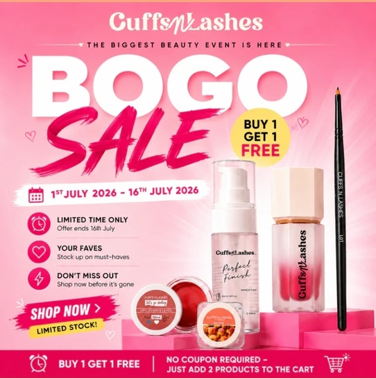 Cuffs N Lashes BOGO Sale | Buy 1 Get 1 FREE