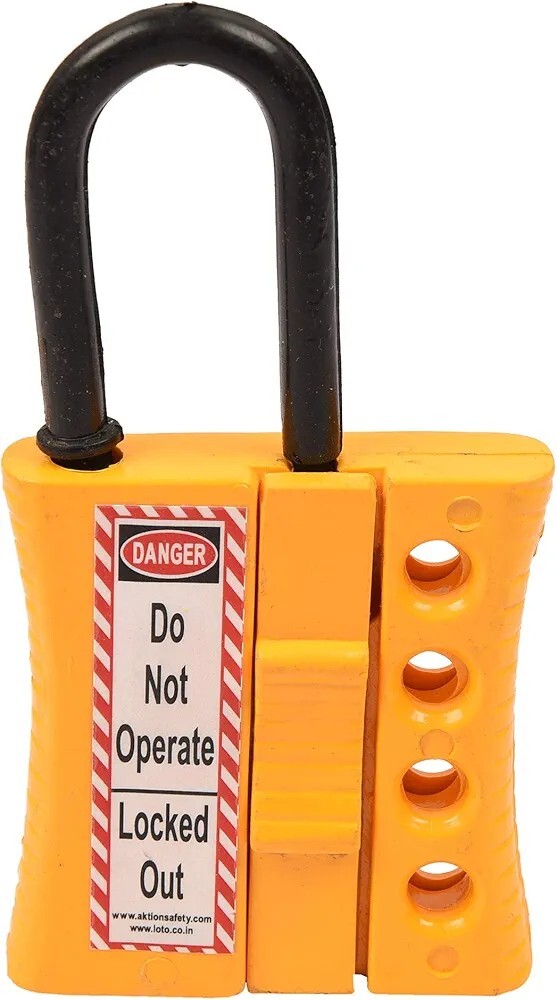 Aktion Safety Lockout HASP De-Electric AK-SLDH-75Y Lock and hold (Pack of 2) 