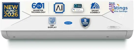 Carrier 1.5 Ton 3 Star Wi-Fi Smart Flexicool Inverter Split AC