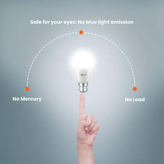 Orient Electric (pack of 4) Eternal High Glo LED Bulb 9W Cool White